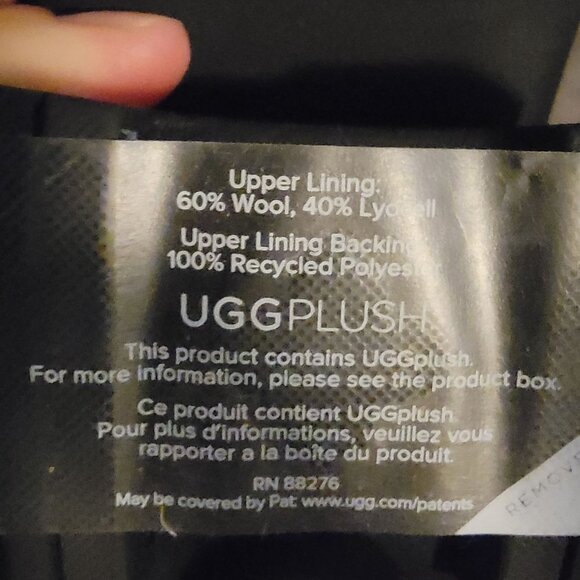 NEW UGG Brooklyn Sunburst Boots Womens 10 Black Suede Gray Fur Chunky Boho - Picture 11 of 11